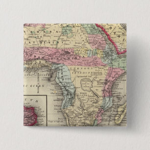 Map Of Africa 15 Cm Square Badge
