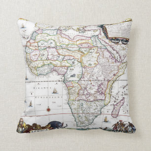 Map of Africa 1696 Cushion