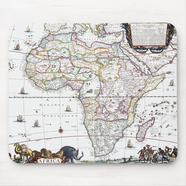 Map of Africa | 1696 Mouse Mat (Front)