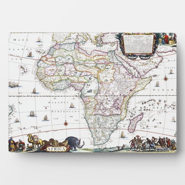 Map of Africa | 1696 Plaque (Front)