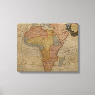 Map of Africa 1700 2 Canvas Print