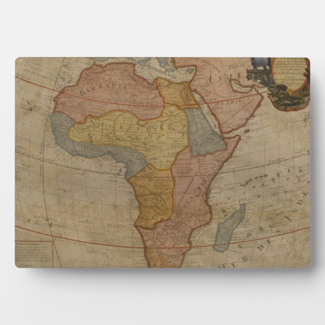 Map of Africa | 1700 Plaque (Front)