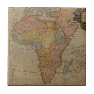 Map of Africa   1700 Tile