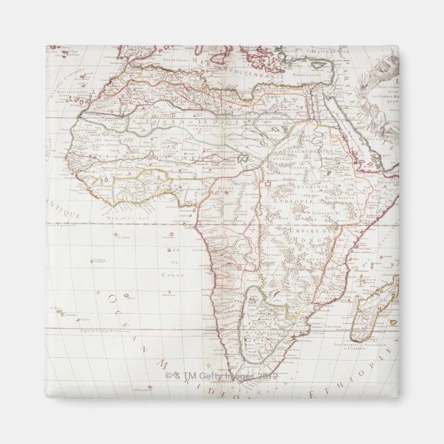 Map of Africa 2 Magnet (Front)