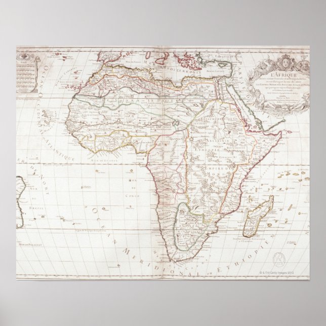 Map of Africa 2 Poster (Front)