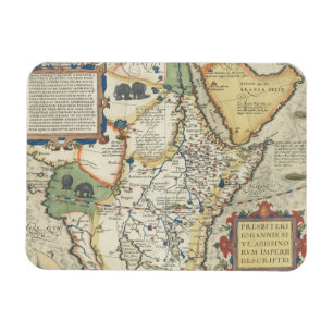 Map of Africa and the Arabian Peninsula Magnet