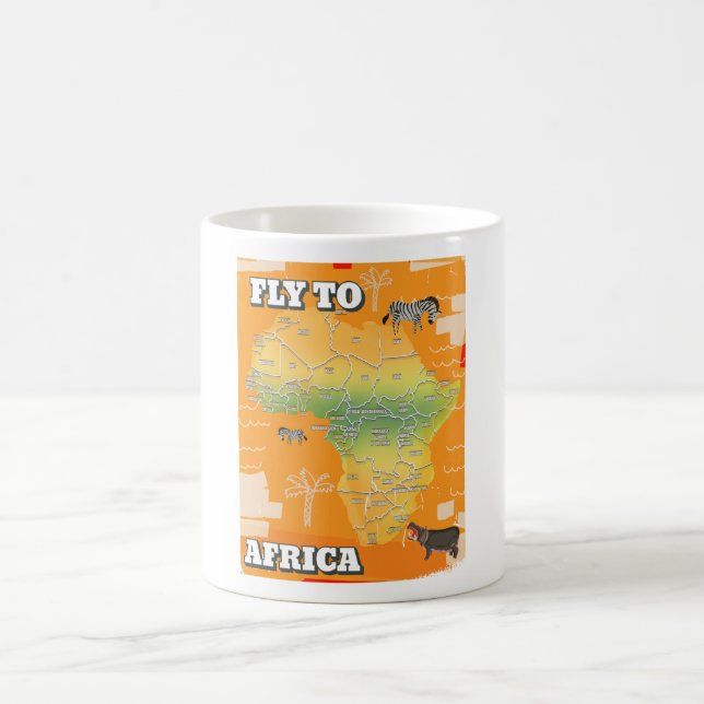 Map of africa coffee mug (Center)