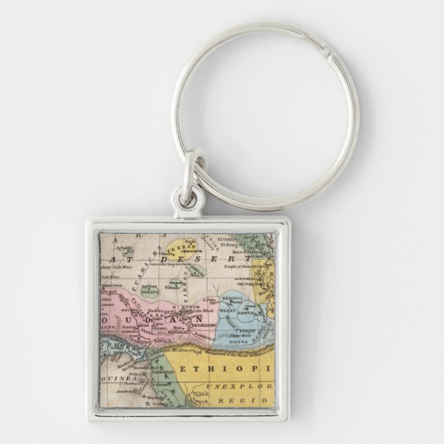 Map of Africa Key Ring (Front)