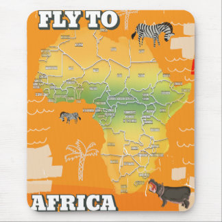 Map of africa mouse mat