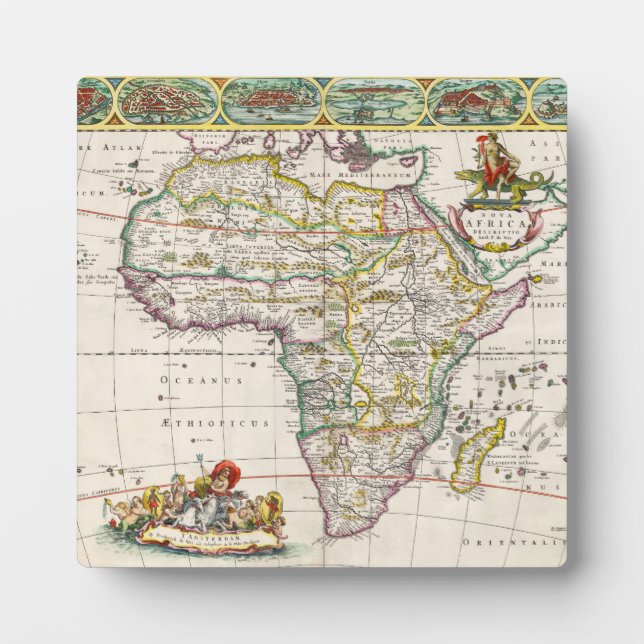 Map of Africa | Nova Africa Plaque (Front)