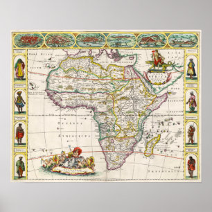 Map of Africa   Nova Africa Poster