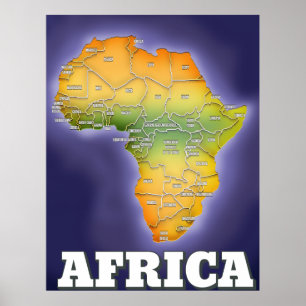 Map of africa poster