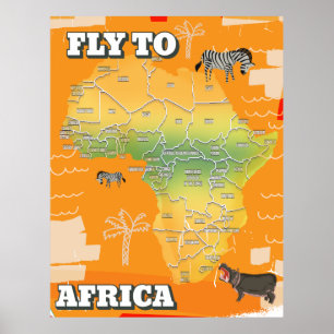 Map of africa poster