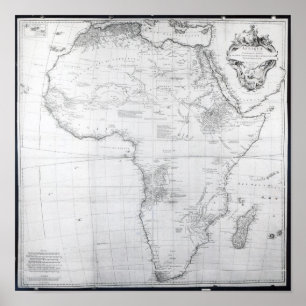 Map of Africa Poster