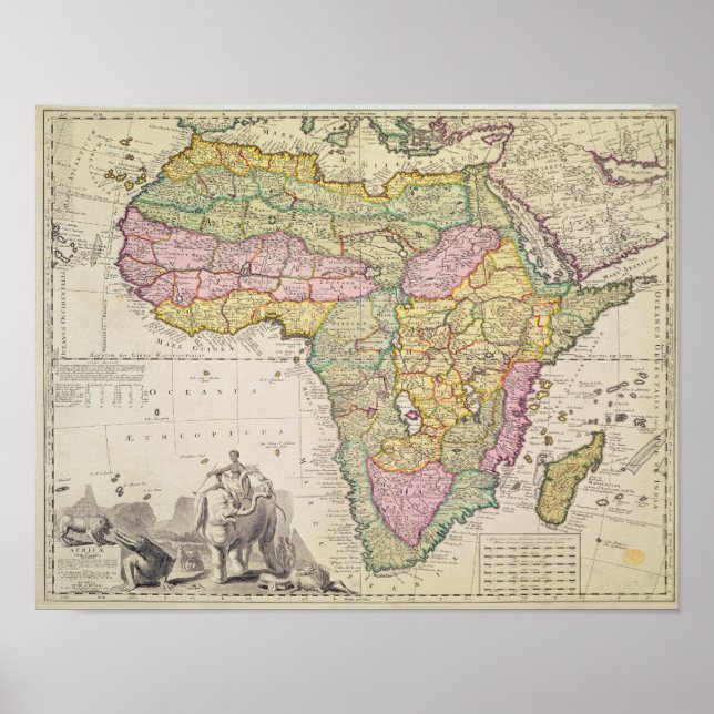 Map of Africa Poster (Front)
