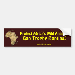 Map of AFRICA Series Bumper Sticker