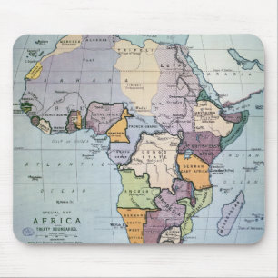 Map of Africa showing Treaty Boundaries, 1891 Mouse Mat