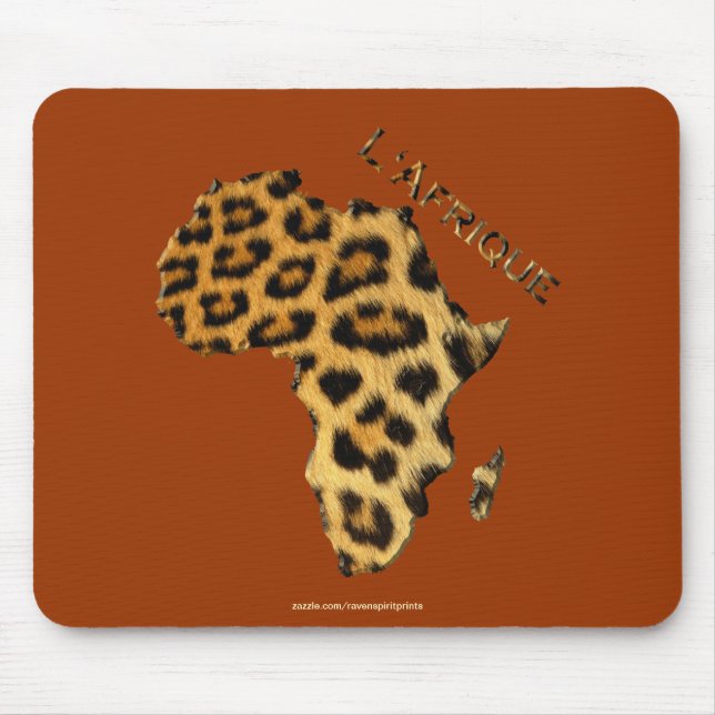 Map of Africa, The Dark Continent Mouse Mat (Front)