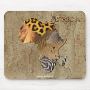Map of Africa, The Dark Continent Mouse Mat