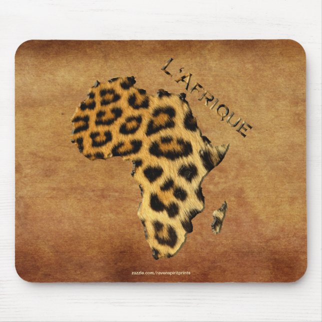 Map of Africa, The Dark Continent Mouse Mat (Front)