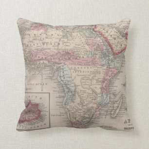 Map of Africa with St Helena Cushion