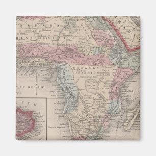 Map of Africa with St Helena Magnet