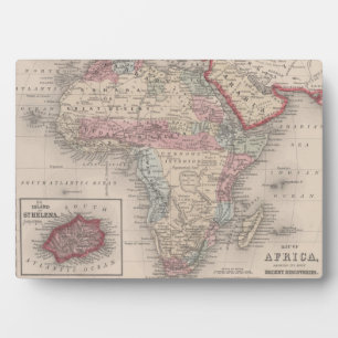 Map of Africa with St Helena Plaque