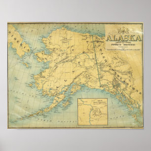 Map Of Alaska Poster