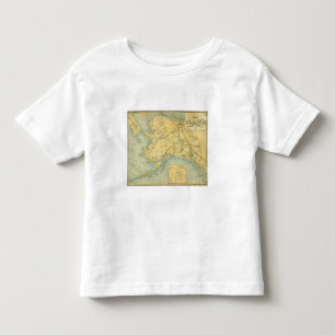 Map Of Alaska Toddler T-Shirt