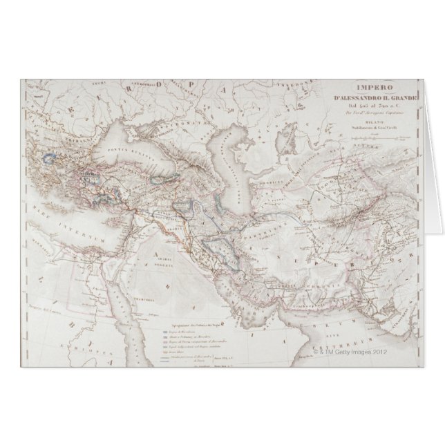 Map of Alexander the Greats Empire (Front Horizontal)