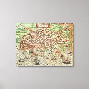 Map of Alexandria Canvas Print