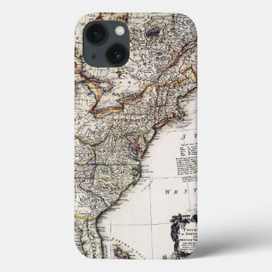 MAP OF AMERICA, 1809 iPhone 13 CASE
