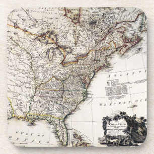 MAP OF AMERICA, 1809 COASTER