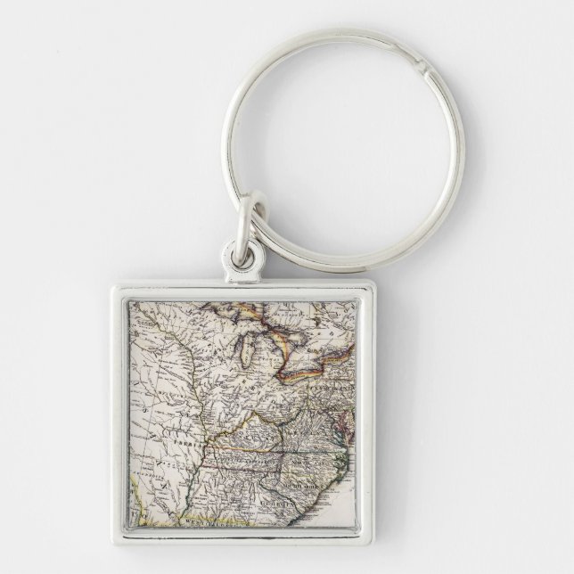 MAP OF AMERICA, 1809 KEY RING (Front)