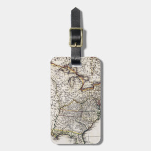 MAP OF AMERICA, 1809 LUGGAGE TAG
