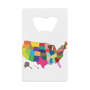 Map of America in Colours