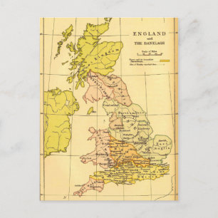 Map of Ancient Britain Postcard