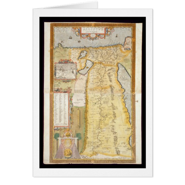 Map of Ancient Egypt, 1584 (Front)