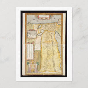 Map of Ancient Egypt, 1584 Postcard