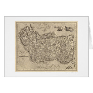 Map of Ancient Ireland by Mercator 1580