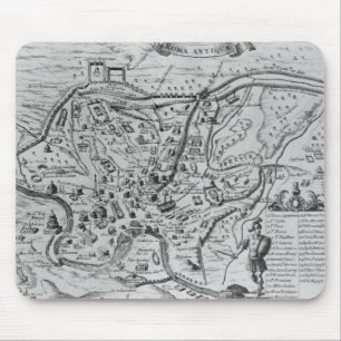 Map of Ancient Rome Mouse Mat