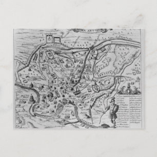Map of Ancient Rome Postcard