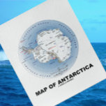 Map Of Antarctica (Geography) Jigsaw Puzzle<br><div class="desc">Fans of Antarctica -- the only continent that could melt -- will enjoy any of these cartographic gifts featuring a "Map Of Antarctica".  Geography regarding the least inhabited continent  on these memorable map gifts.</div>