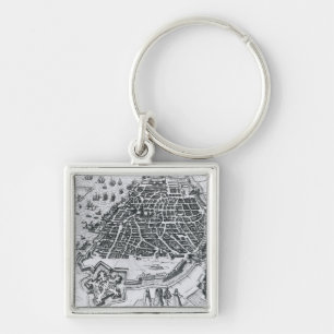 Map of Antwerp, 1598 Key Ring