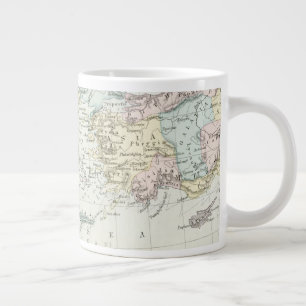 Map of Apostle Paul's Missionary Journeys Large Coffee Mug