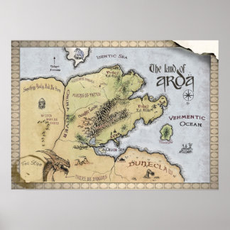Map of Arda Poster