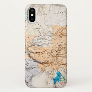 Map of Asia Time of Kublai Khan iPhone X Case