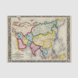 Map Of Asia Tissue Paper