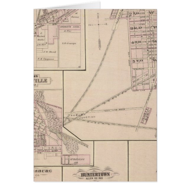 Map of Auburn, De Kalb Co (Front)