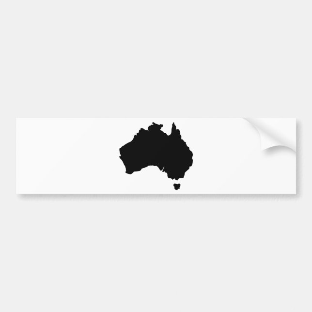 Map of Australia Bumper Sticker (Front)
